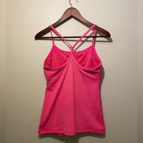 Hot pink size 8 flow Y lululemon tank - Picture 2 of 2